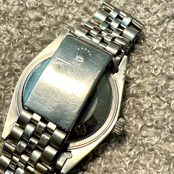 ROLEX MENS 36 mm DATEJUST WATCH STEEL BLACK DIAMOND DIAL FLUTED BEZEL - Picture 14 of 14